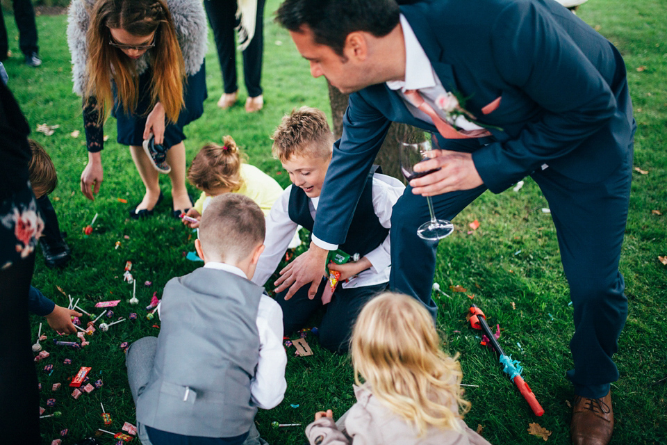 Bride Sam wore a Maggie Sottero gown for her romantic Suffolk country pub wedding. Photography by Emily Tyler.