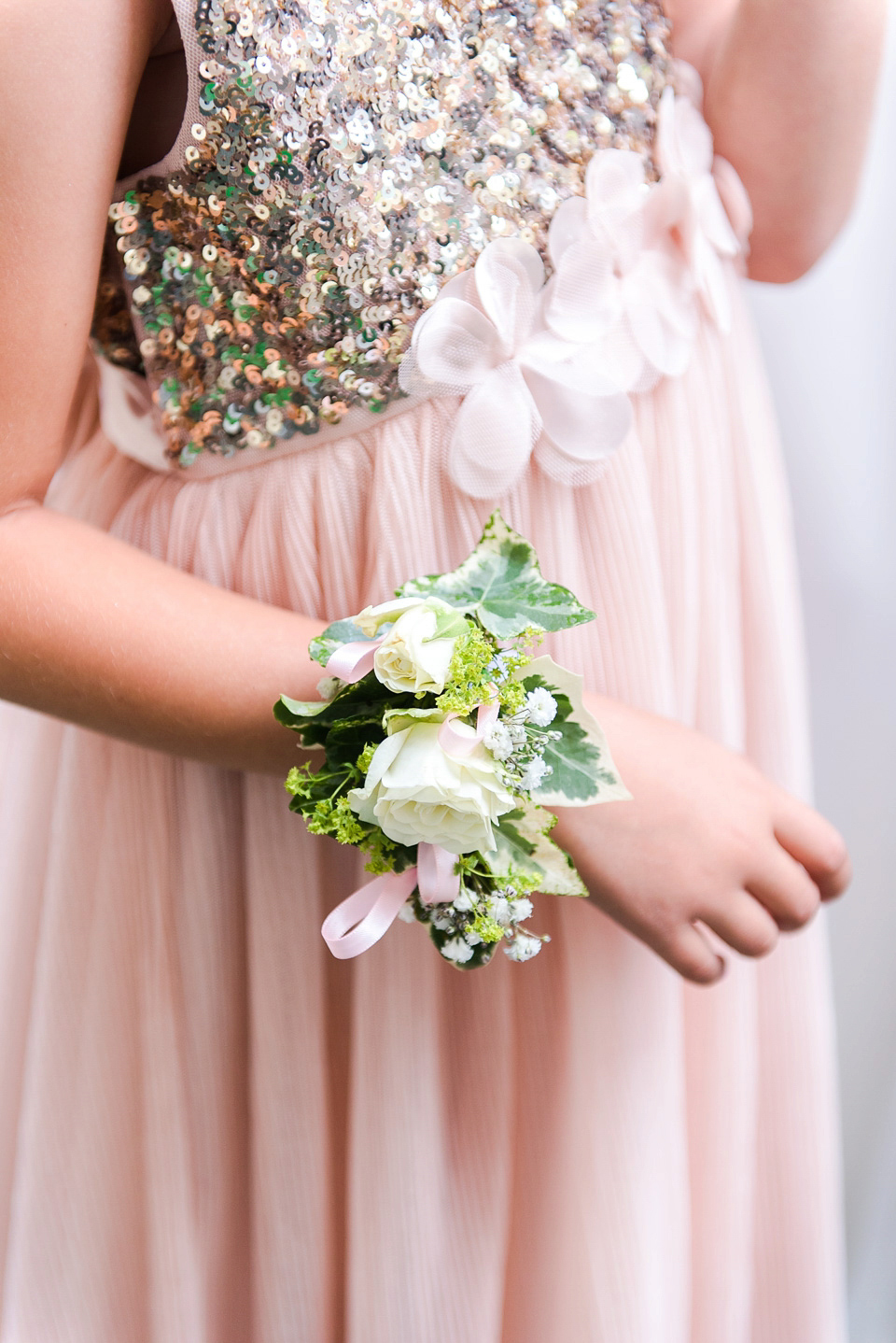 Bride Rosanna wore a Jesus Peiro gown from Miss Bush Bridal in Surrey for her glamorous and romantic English country garden wedding. Photography by Juliet McKee.