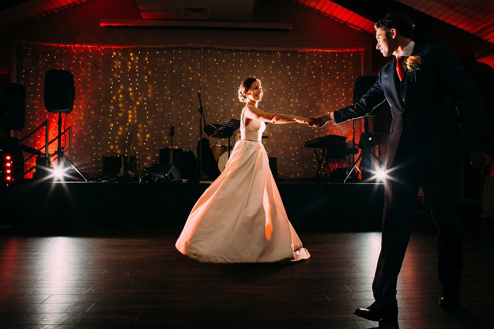 Bride Jo wore a Caroline Castigliano gown with pockets - a purchase from Agapé Bridal Boutique. Photography by The Lawsons.