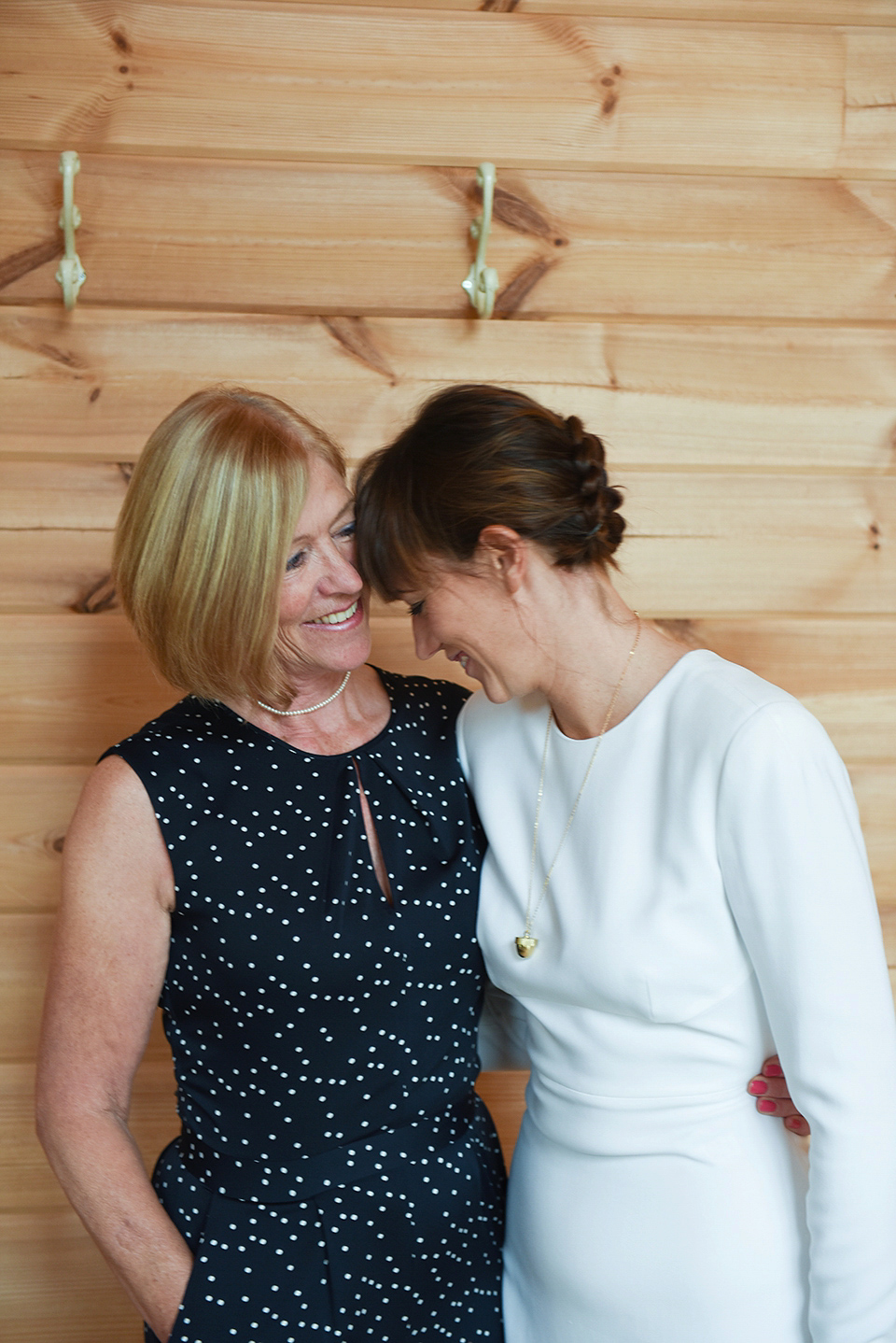 Bride Rach wore a long sleeved Stella McCartney gown for her Styal Lodge wedding.