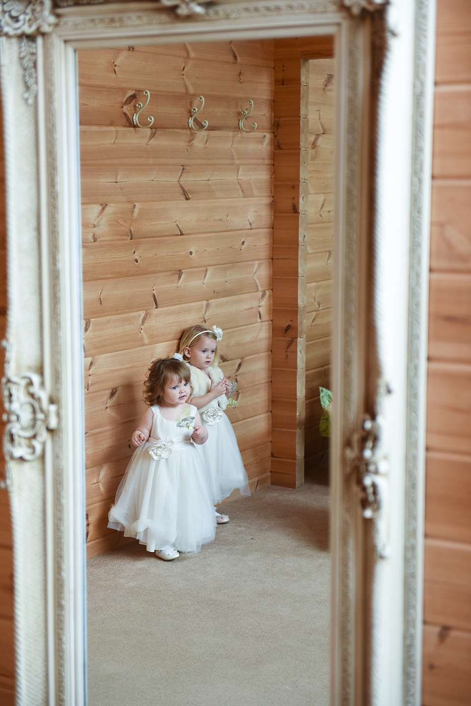 Bride Rach wore a long sleeved Stella McCartney gown for her Styal Lodge wedding.