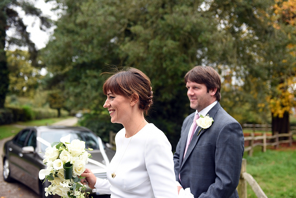 Bride Rach wore a long sleeved Stella McCartney gown for her Styal Lodge wedding.
