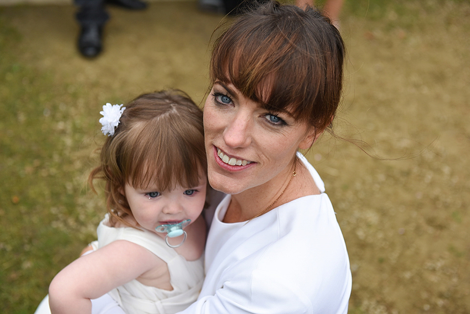 Bride Rach wore a long sleeved Stella McCartney gown for her Styal Lodge wedding.