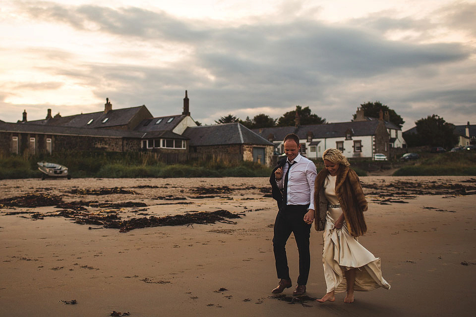 Bride becky wore a Johanna Johnson gown (Australian designer) for her Newton Hall wedding in Northumberland. Images by S6 Photography.