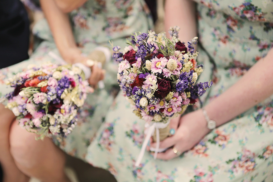 A boho bride and her woodland inspired wedding at Newon Hall, Northumberland. Photography by Helen Russell.