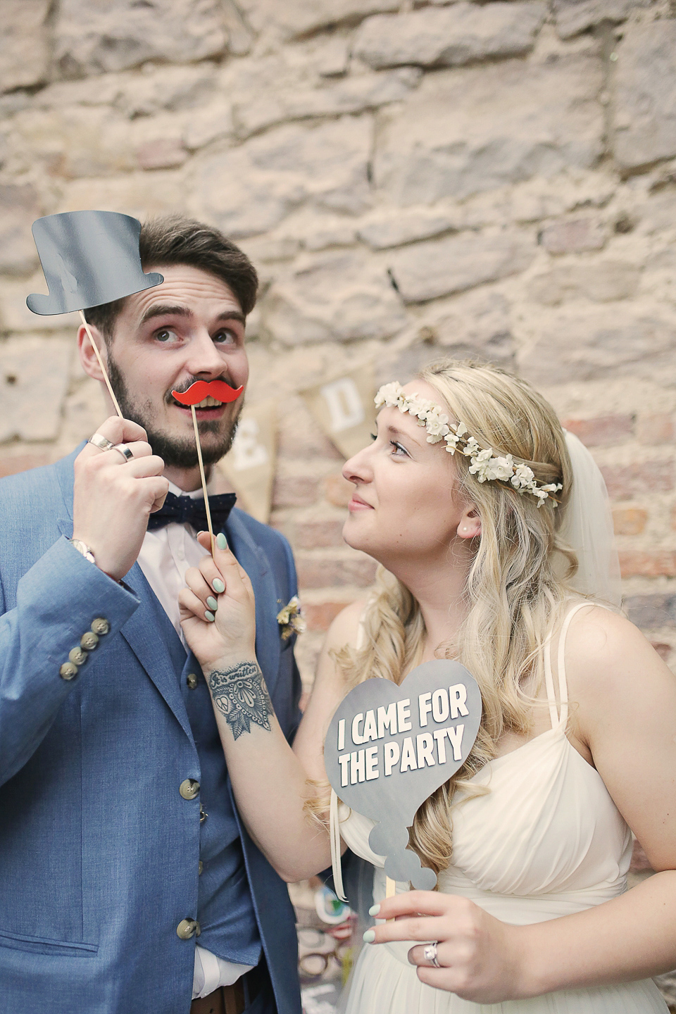 A boho bride and her woodland inspired wedding at Newon Hall, Northumberland. Photography by Helen Russell.