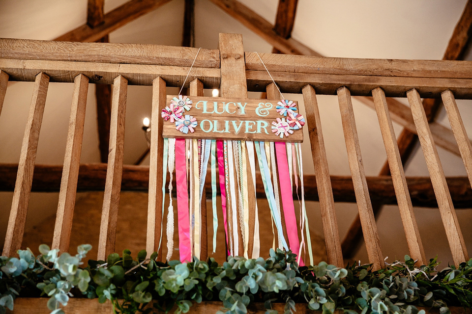 Lucy wore an Ellis Bridals gown for her quirky and colourful outdoor wedding. Photography by Cassandra Lane.