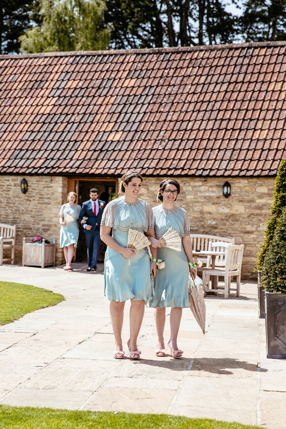 Lucy wore an Ellis Bridals gown for her quirky and colourful outdoor wedding. Photography by Cassandra Lane.