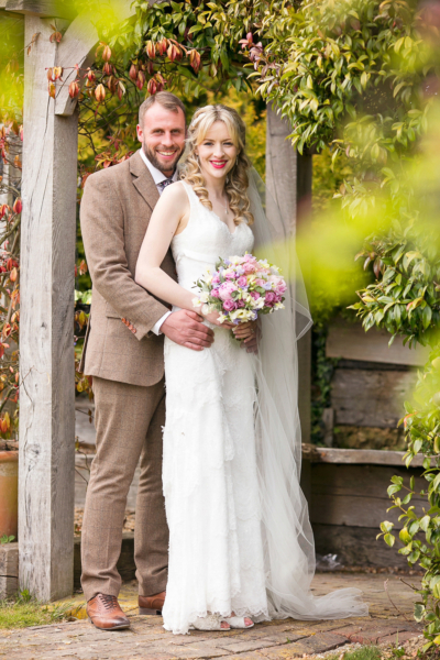 An Elegant Cymbeline Gown For A Rustic English Countryside Wedding in the Spring