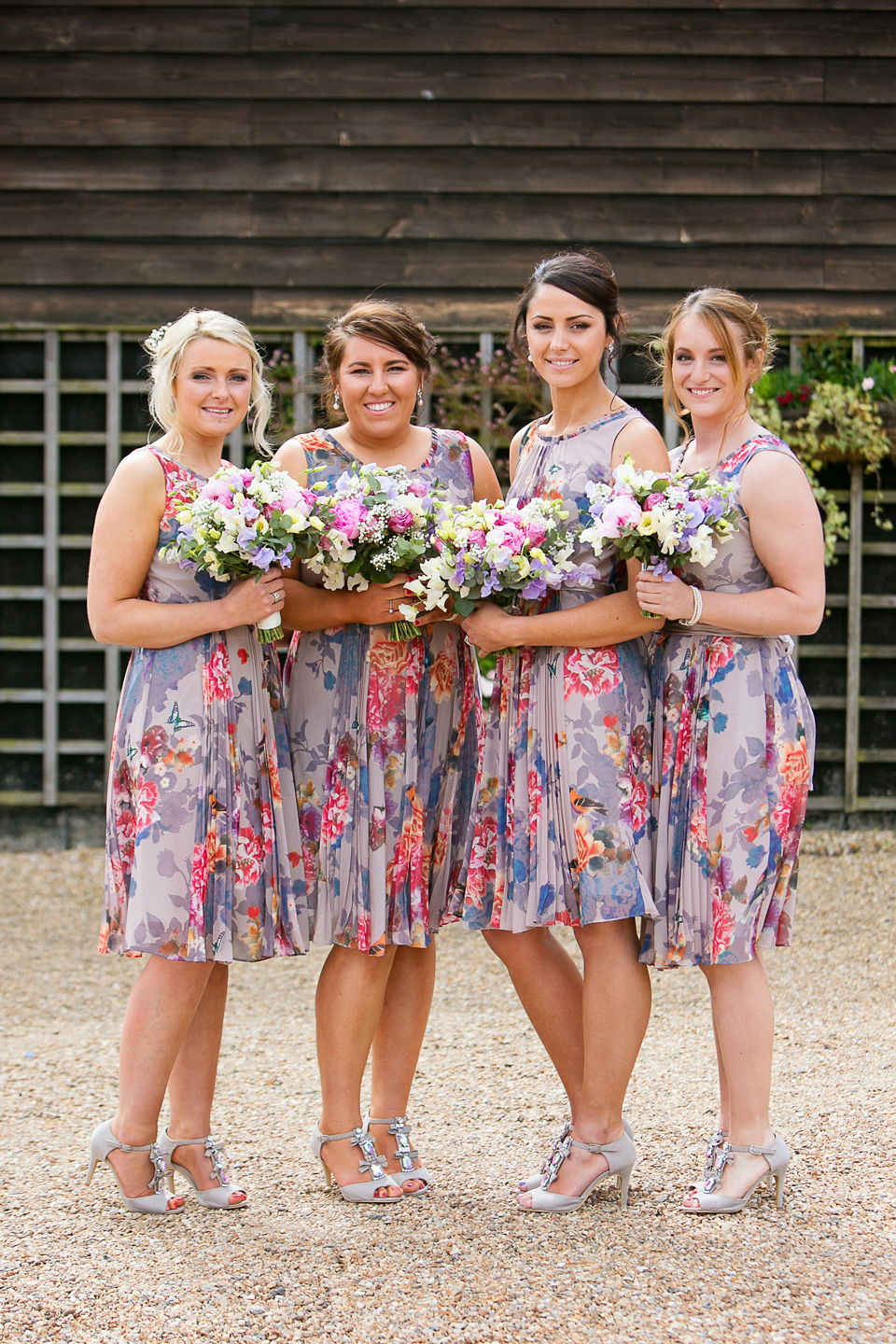 Bride Chloe wore a Cymbeline gown for her Spring wedding  at Swallow's Oast in Sussex. Photography by Rachael Edwards.