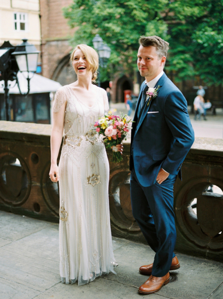 A Pretty Village Hall Wedding of Laid Back and Pared Down Elegance