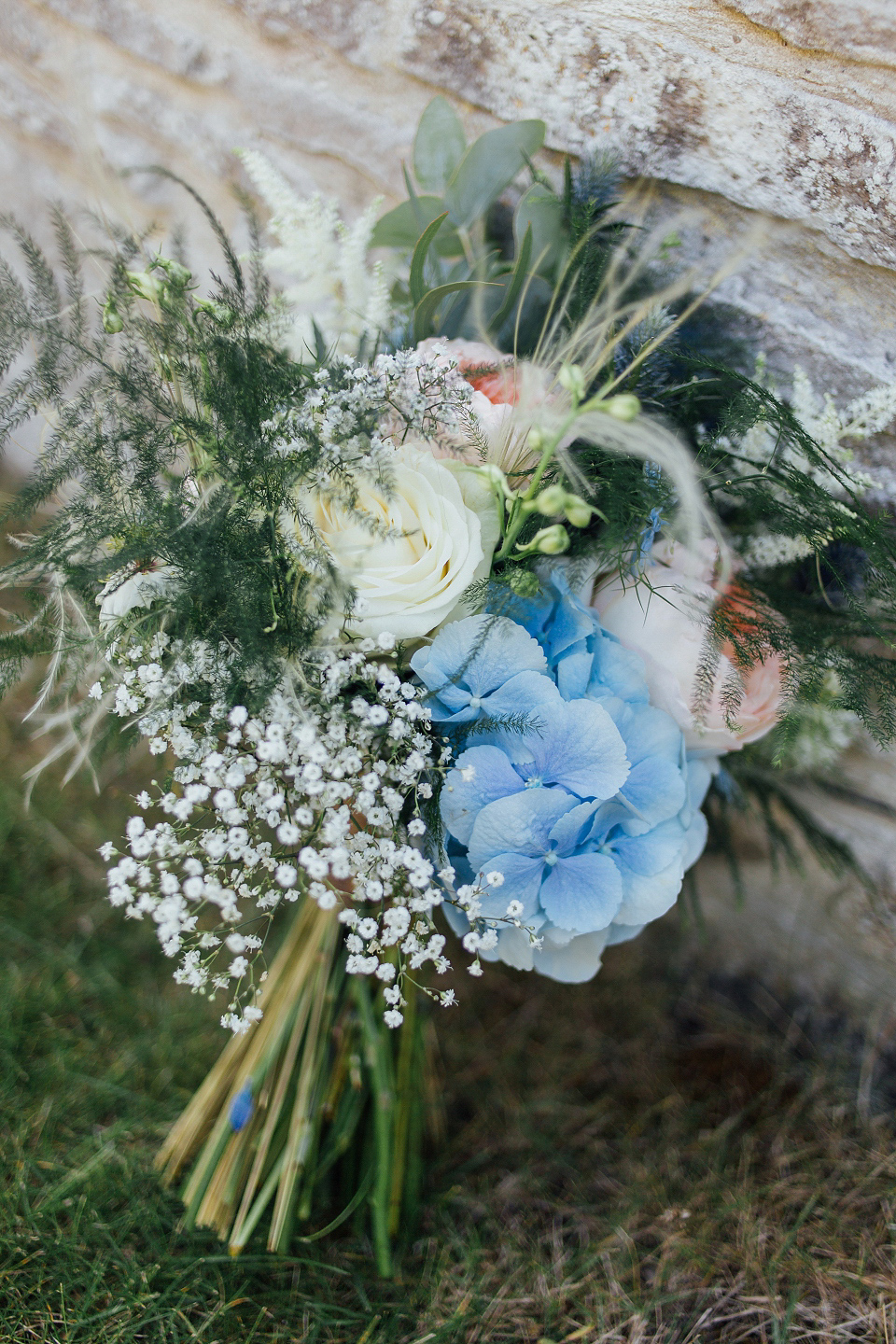 Bride Sarah wore an Essence of Australia gown and flowers in her hair for her wedding by the sea in Dorset. Photography by Charlotte Bryer Ash. Bride Sarah wore an Essence of Australia gown and flowers in her hair for her wedding by the sea in Dorset. Photography by Charlotte Bryer Ash.