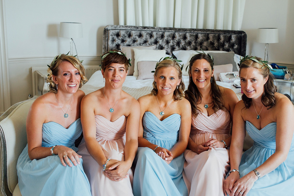 Bride Sarah wore an Essence of Australia gown and flowers in her hair for her wedding by the sea in Dorset. Photography by Charlotte Bryer Ash. Bride Sarah wore an Essence of Australia gown and flowers in her hair for her wedding by the sea in Dorset. Photography by Charlotte Bryer Ash.