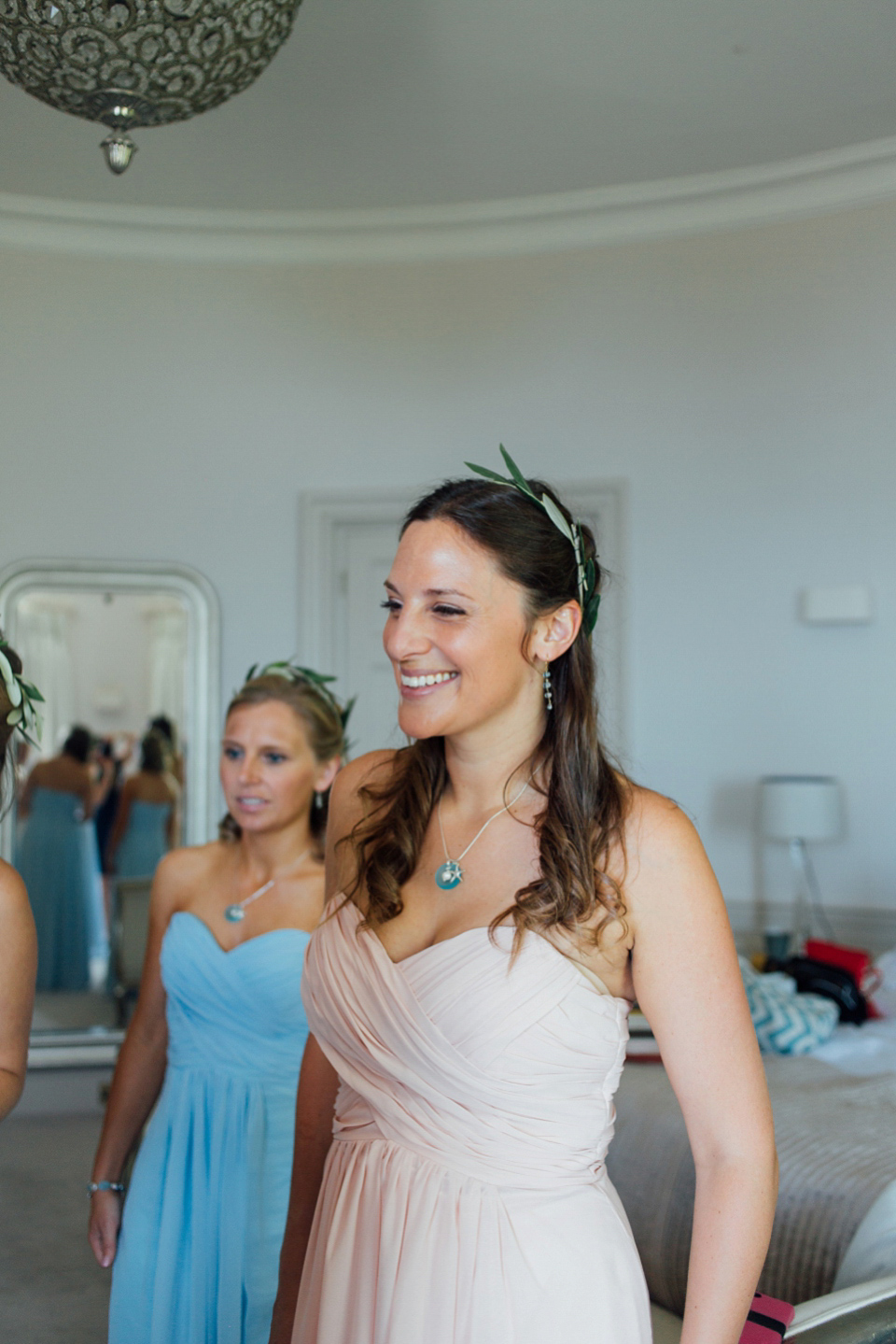 Bride Sarah wore an Essence of Australia gown and flowers in her hair for her wedding by the sea in Dorset. Photography by Charlotte Bryer Ash. Bride Sarah wore an Essence of Australia gown and flowers in her hair for her wedding by the sea in Dorset. Photography by Charlotte Bryer Ash.