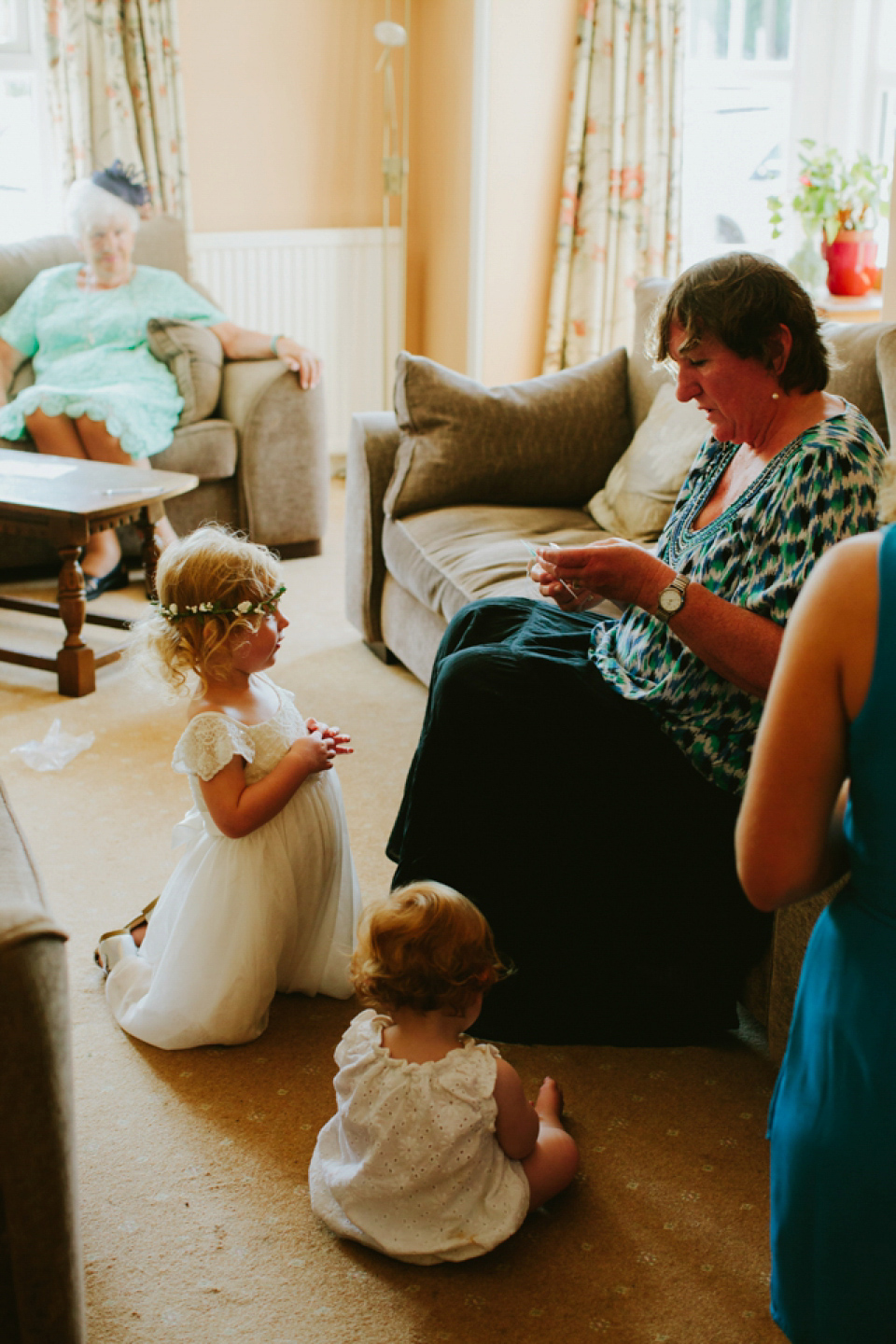 Alex wears a Pronovias gown for her English country barn wedding. Photography by Craig and Kate.