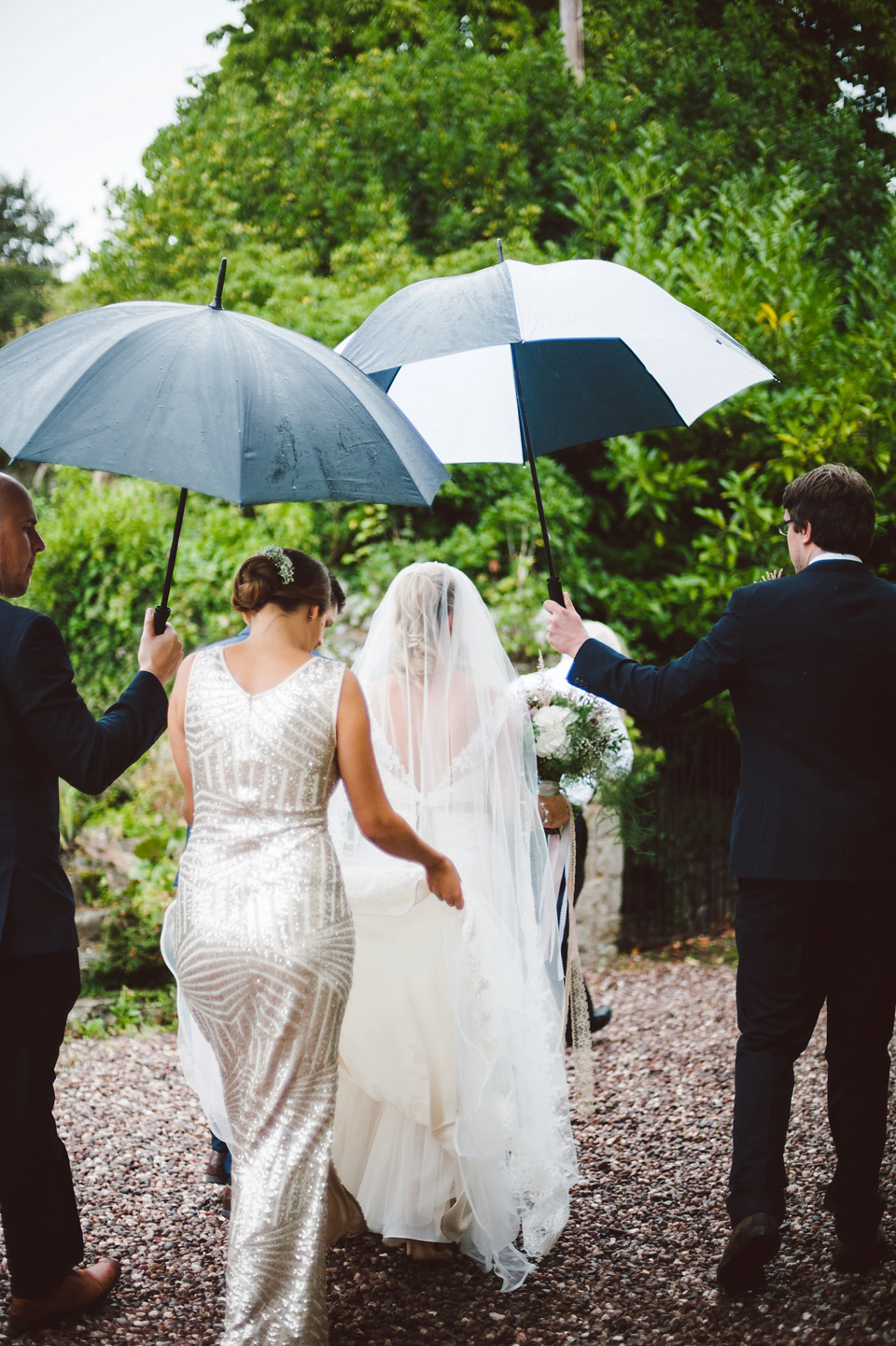 A joy filled barn wedding in shades of gold and pink, with a beautiful bride in a Stella York gown. Images by Mustard Yellow Photography.