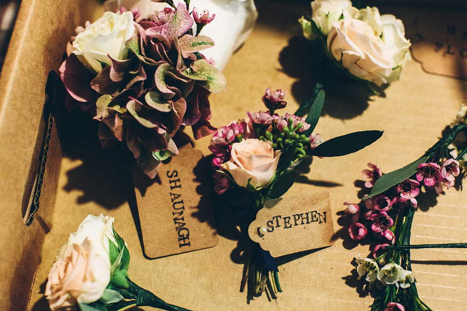 Our Lovettes member Emily wore a glamorous Jenny Packham gown for her elegant, English country wedding at Shustoke Farm Barns. Photography by Mister Phill.