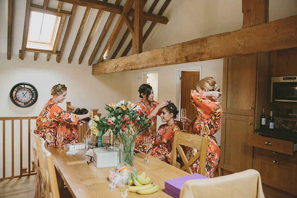 Our Lovettes/blogging bride member Charlotte wears Jenny Packham for her Wes Anderson inspired barn wedding at The Tithe Bar in Petersfield. Photography by McKinley Rodgers.