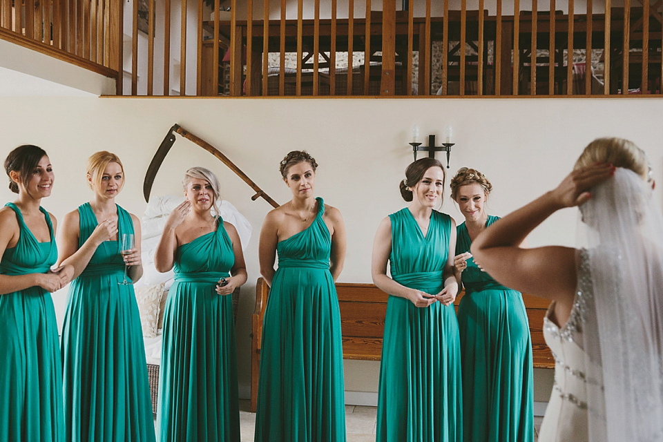 Our Lovettes/blogging bride member Charlotte wears Jenny Packham for her Wes Anderson inspired barn wedding at The Tithe Bar in Petersfield. Photography by McKinley Rodgers.