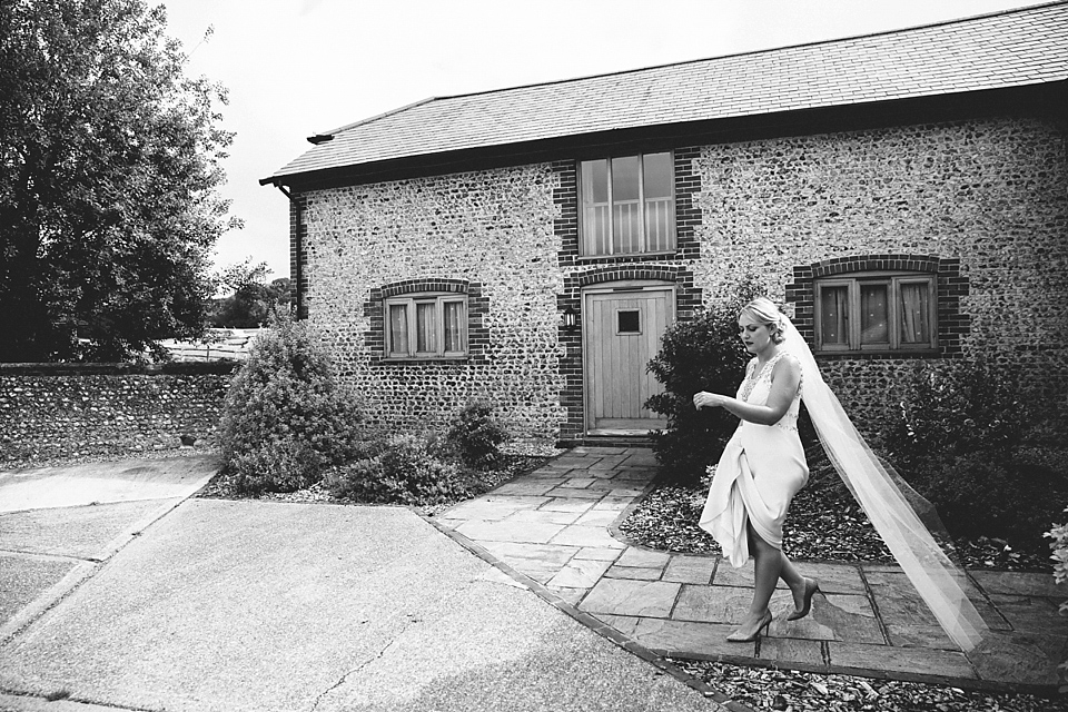 Our Lovettes/blogging bride member Charlotte wears Jenny Packham for her Wes Anderson inspired barn wedding at The Tithe Bar in Petersfield. Photography by McKinley Rodgers.