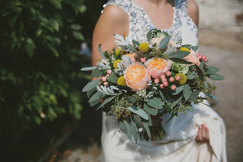 Our Lovettes/blogging bride member Charlotte wears Jenny Packham for her Wes Anderson inspired barn wedding at The Tithe Bar in Petersfield. Photography by McKinley Rodgers.