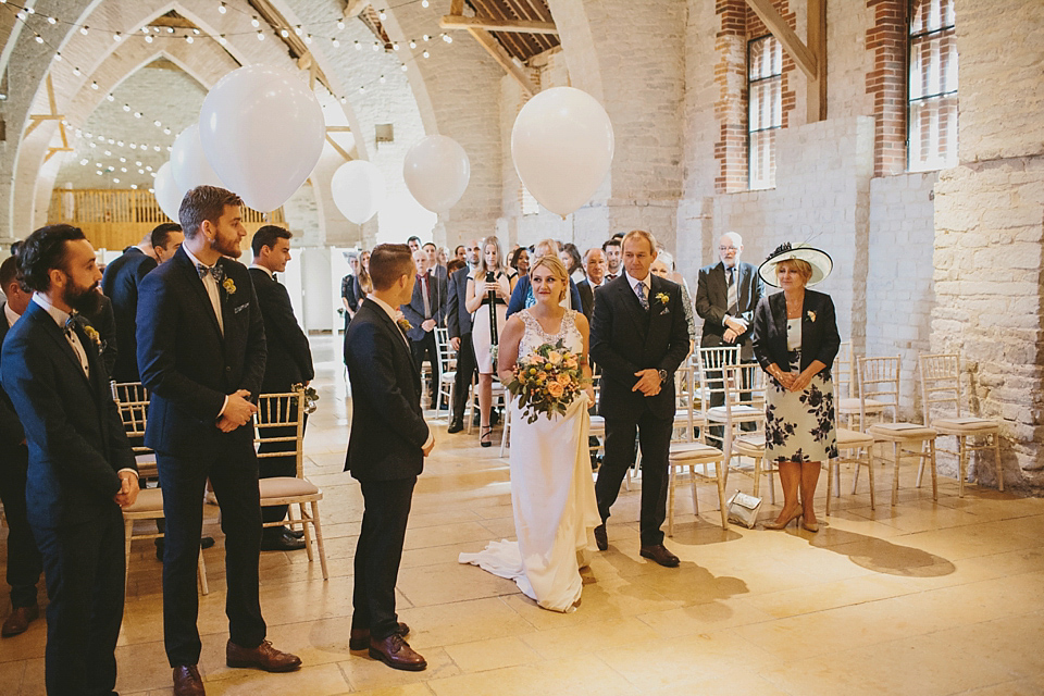 Our Lovettes/blogging bride member Charlotte wears Jenny Packham for her Wes Anderson inspired barn wedding at The Tithe Bar in Petersfield. Photography by McKinley Rodgers.