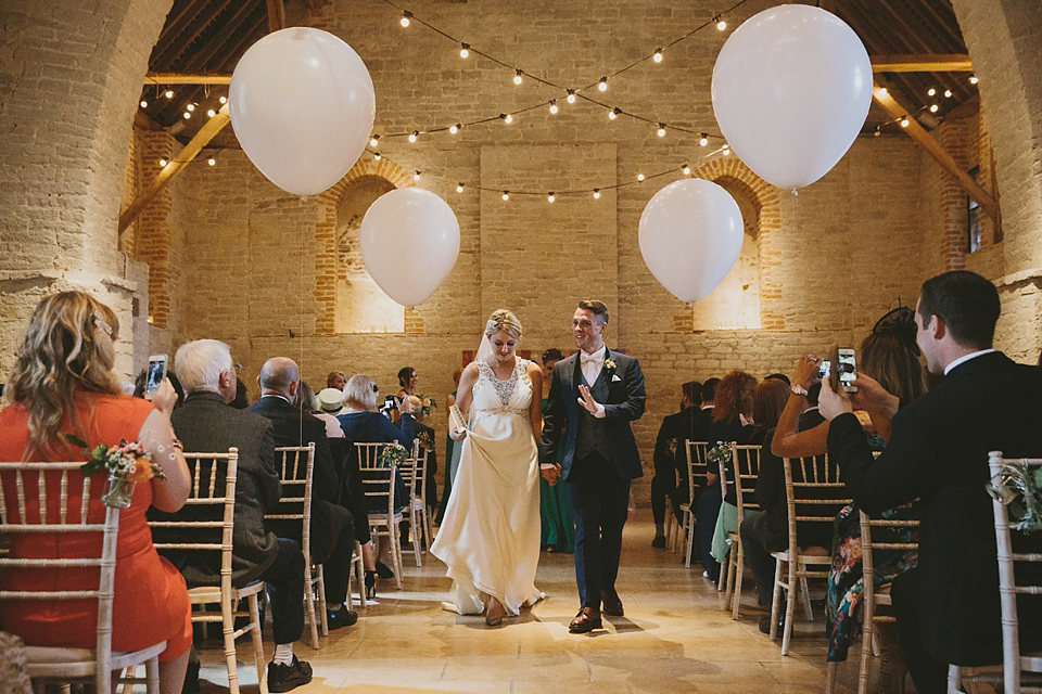 Our Lovettes/blogging bride member Charlotte wears Jenny Packham for her Wes Anderson inspired barn wedding at The Tithe Bar in Petersfield. Photography by McKinley Rodgers.