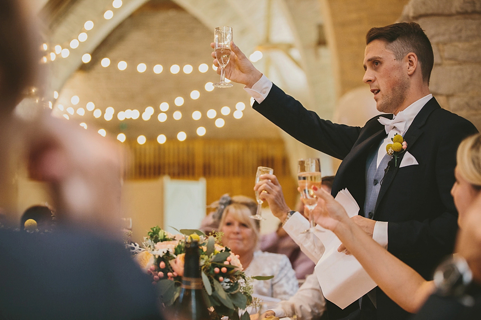 Our Lovettes/blogging bride member Charlotte wears Jenny Packham for her Wes Anderson inspired barn wedding at The Tithe Bar in Petersfield. Photography by McKinley Rodgers.