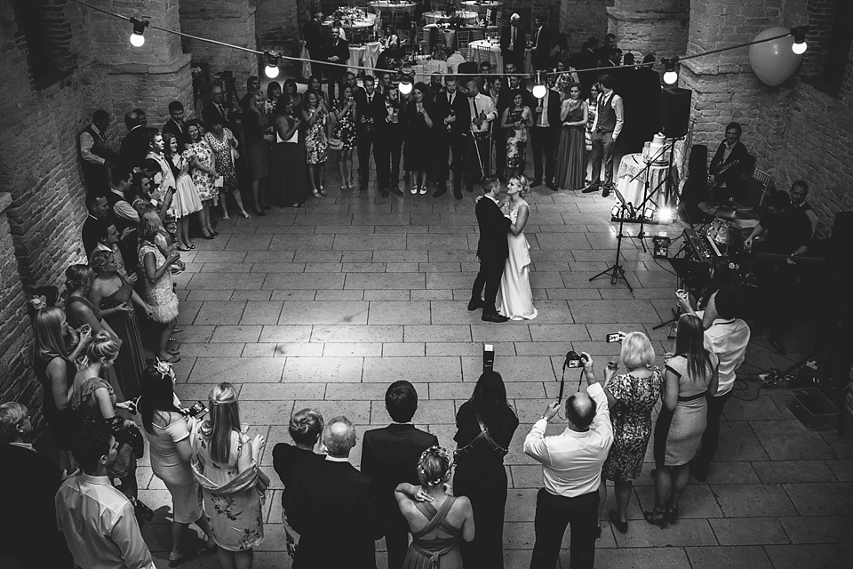 Our Lovettes/blogging bride member Charlotte wears Jenny Packham for her Wes Anderson inspired barn wedding at The Tithe Bar in Petersfield. Photography by McKinley Rodgers.