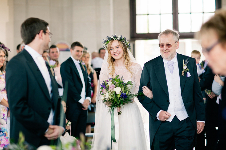 A Watters Wedding Dress for a Lavender and Lemons Inspired Wedding. Photography by Jo Bradbury.