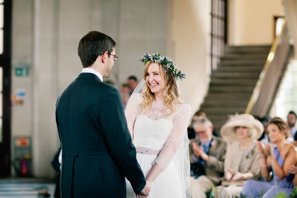 A Watters Wedding Dress for a Lavender and Lemons Inspired Wedding. Photography by Jo Bradbury.