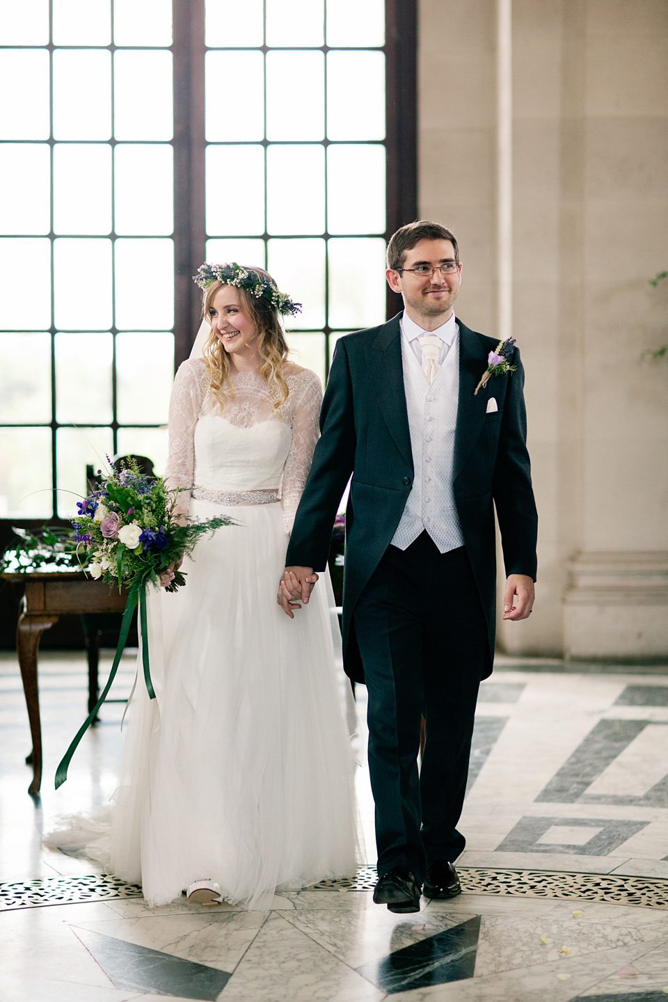 A Watters Wedding Dress for a Lavender and Lemons Inspired Wedding. Photography by Jo Bradbury.