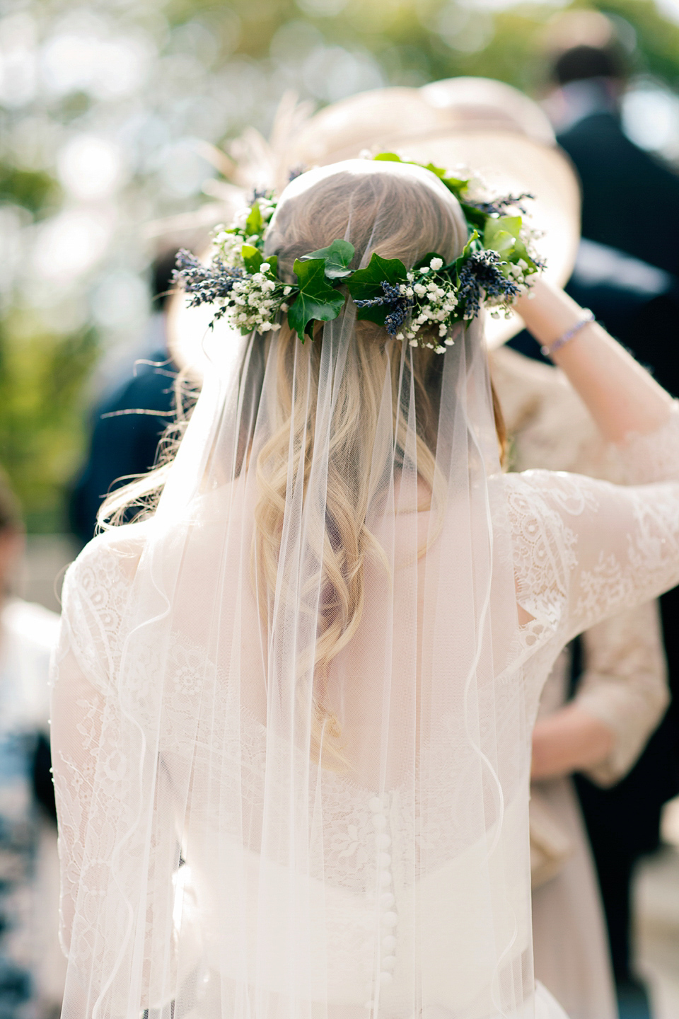 A Watters Wedding Dress for a Lavender and Lemons Inspired Wedding. Photography by Jo Bradbury.