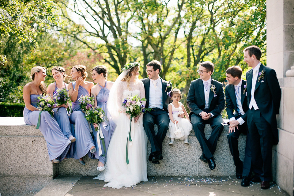 A Watters Wedding Dress for a Lavender and Lemons Inspired Wedding. Photography by Jo Bradbury.