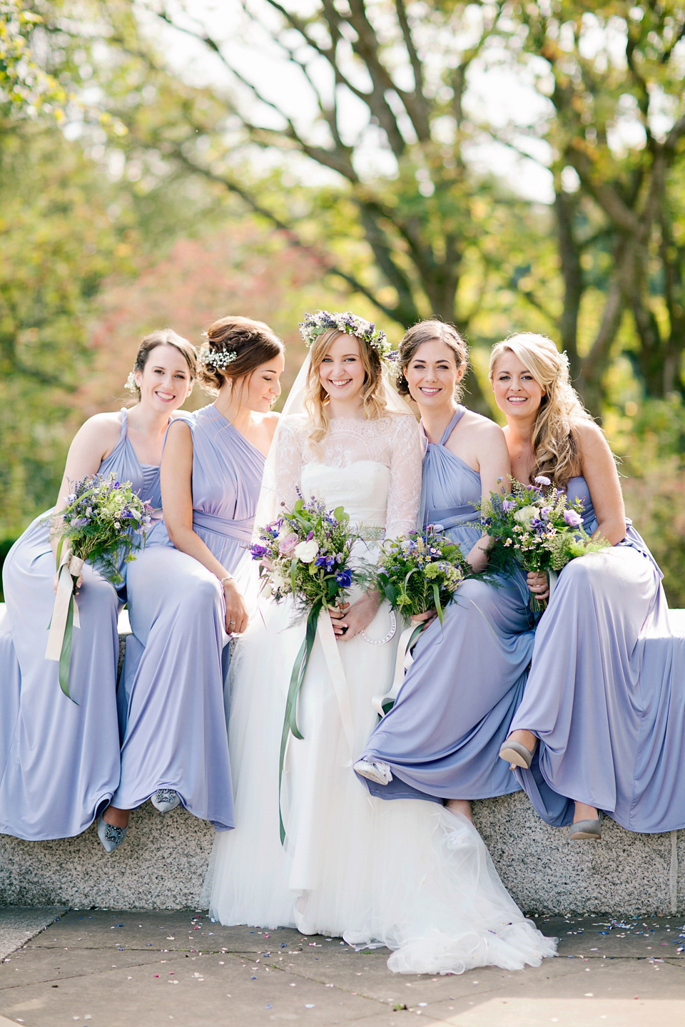 A Watters Wedding Dress for a Lavender and Lemons Inspired Wedding. Photography by Jo Bradbury.