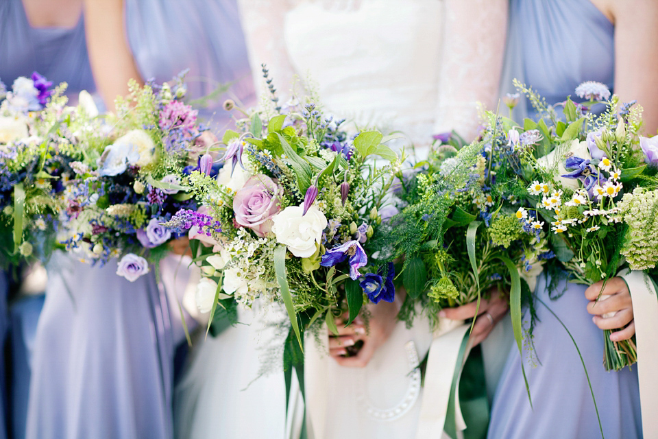 A Watters Wedding Dress for a Lavender and Lemons Inspired Wedding. Photography by Jo Bradbury.