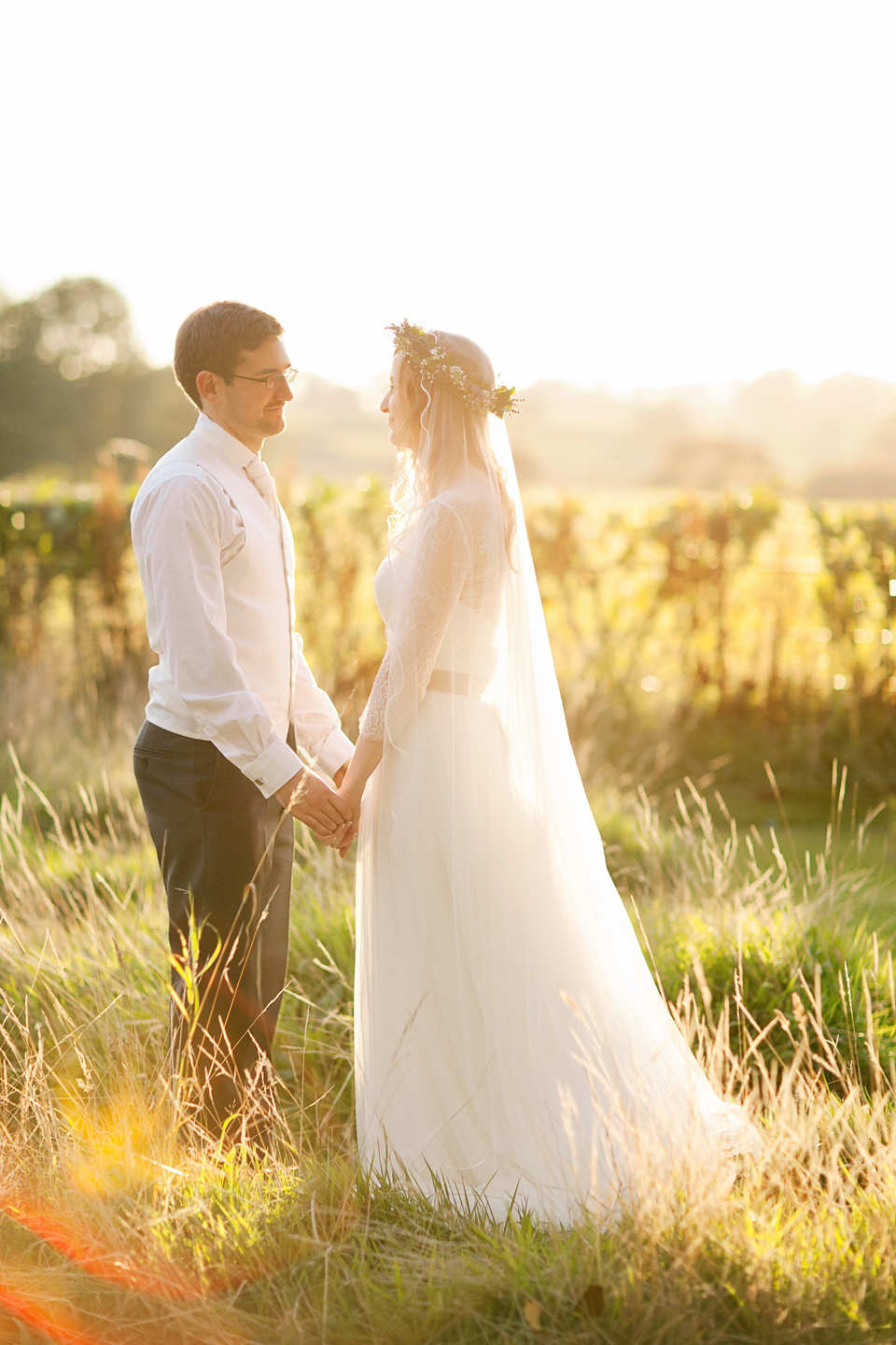 A Watters Wedding Dress for a Lavender and Lemons Inspired Wedding. Photography by Jo Bradbury.