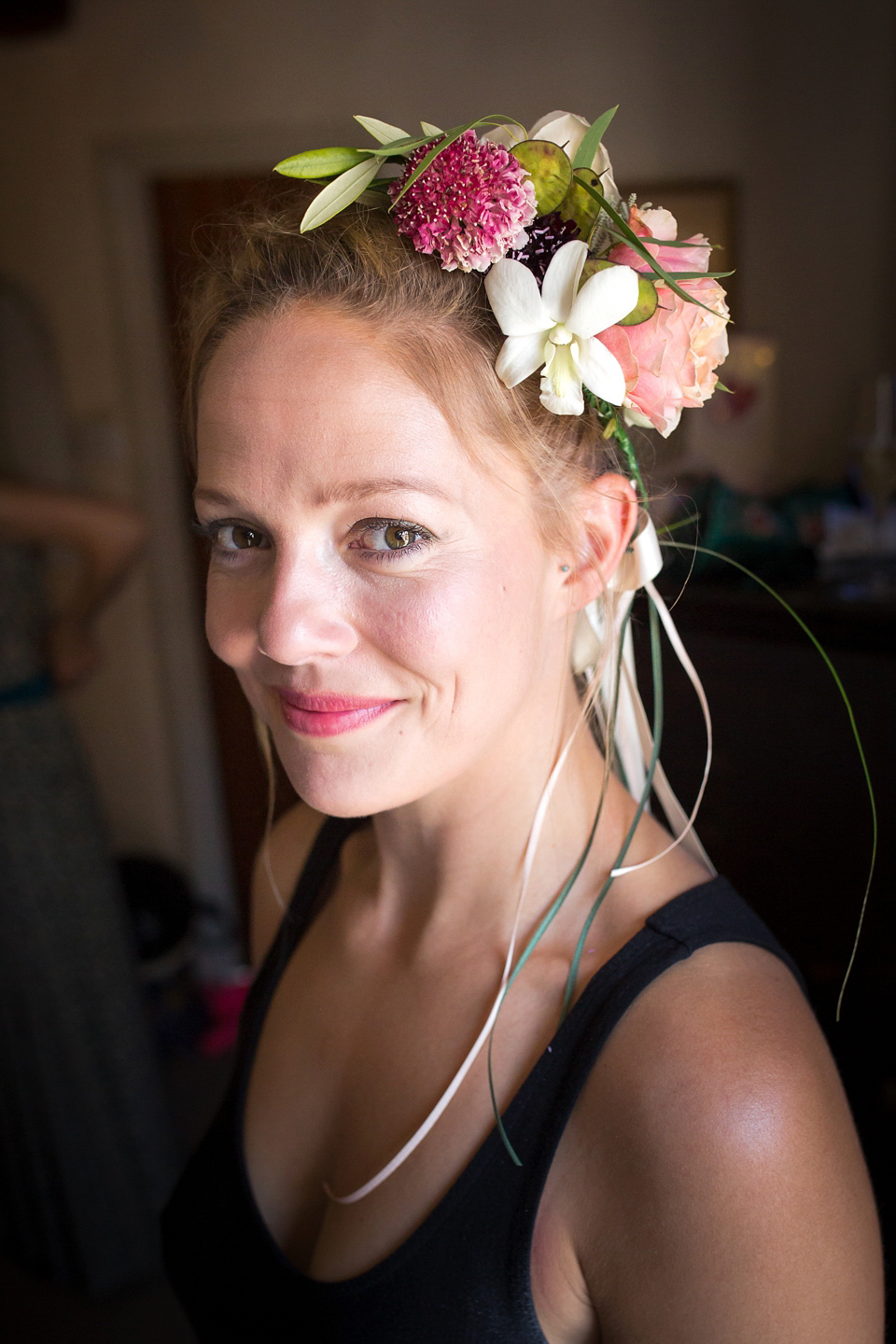 A halterneck dress for a boho bride yoga teacher and her seaside wedding. Photography by Beth Moseley. A halterneck dress for a boho bride yoga teacher and her seaside wedding. Photography by Beth Moseley.