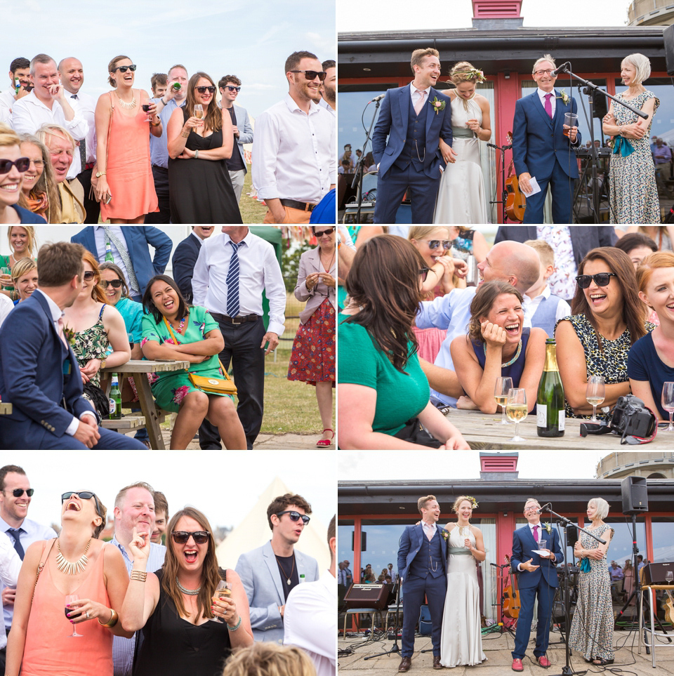 A halterneck dress for a boho bride yoga teacher and her seaside wedding. Photography by Beth Moseley. A halterneck dress for a boho bride yoga teacher and her seaside wedding. Photography by Beth Moseley.