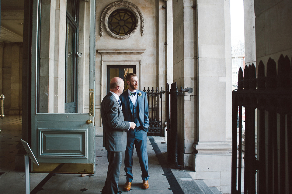 Sally Lacock lace for a modern vintage wedding in Dublin. Photography by Kerry McAllister.