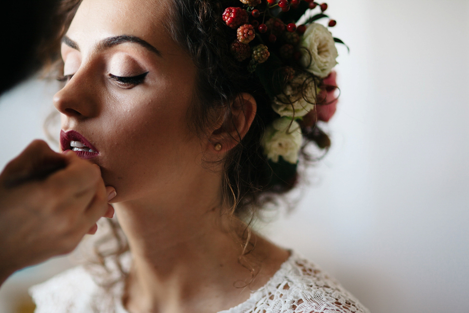 Laura wore a gown by Otilia Brailoiu for her Autumn wedding in the Romanian countryside. Images by Green Antlers Photography.