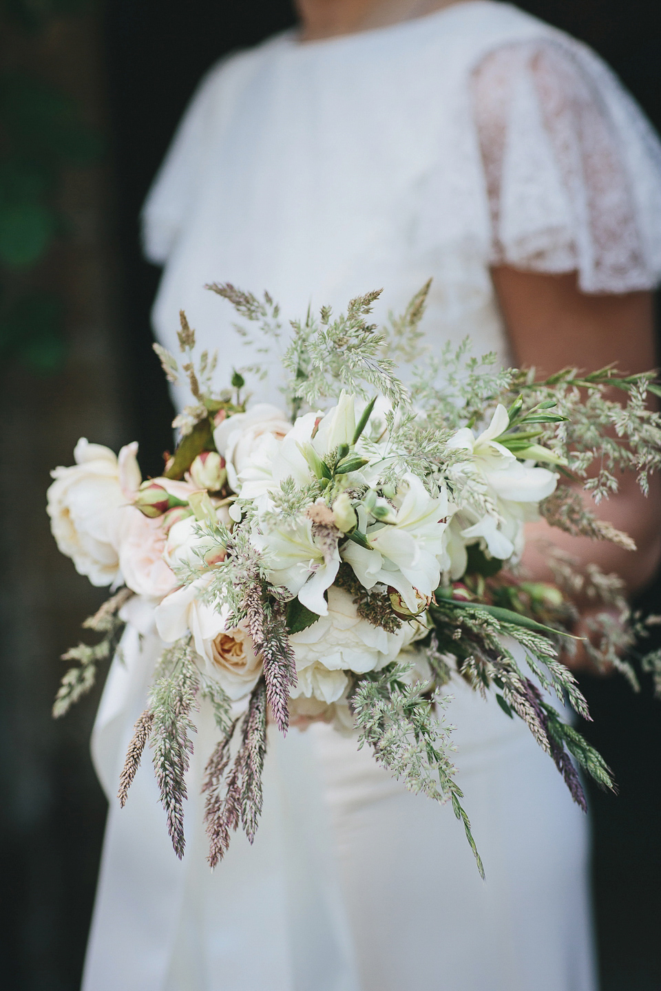 English country garden wedding elegance at Mapperton Gardens. Gowns by Belle & Bunty and floral styling by the wonderful Charlie Ryrlie of The Real Cut Flower Garden. Photography by Helen Lisk.