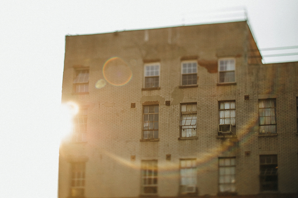 A laid back and romantic disused factory wedding in Brooklyn New York. Bride Maris wore a Nicole Miller gown via BHLDN. Photoggraphy by Jean-Laurent Gaudy.