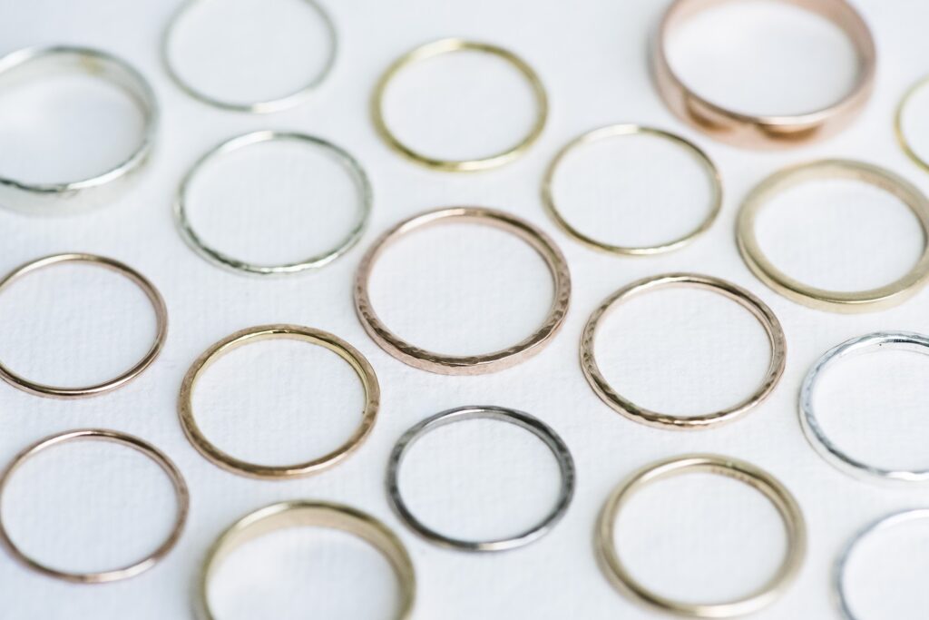 A selection of slim rings