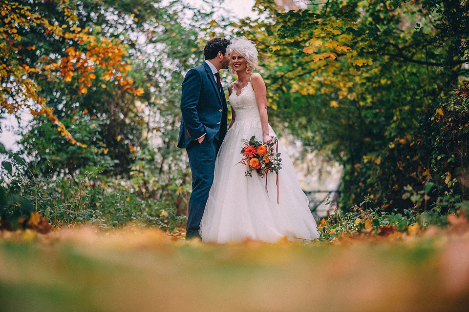 A Yorkshire barn wedding in the brightest shades of Autumn. Photography by Paul Santos.