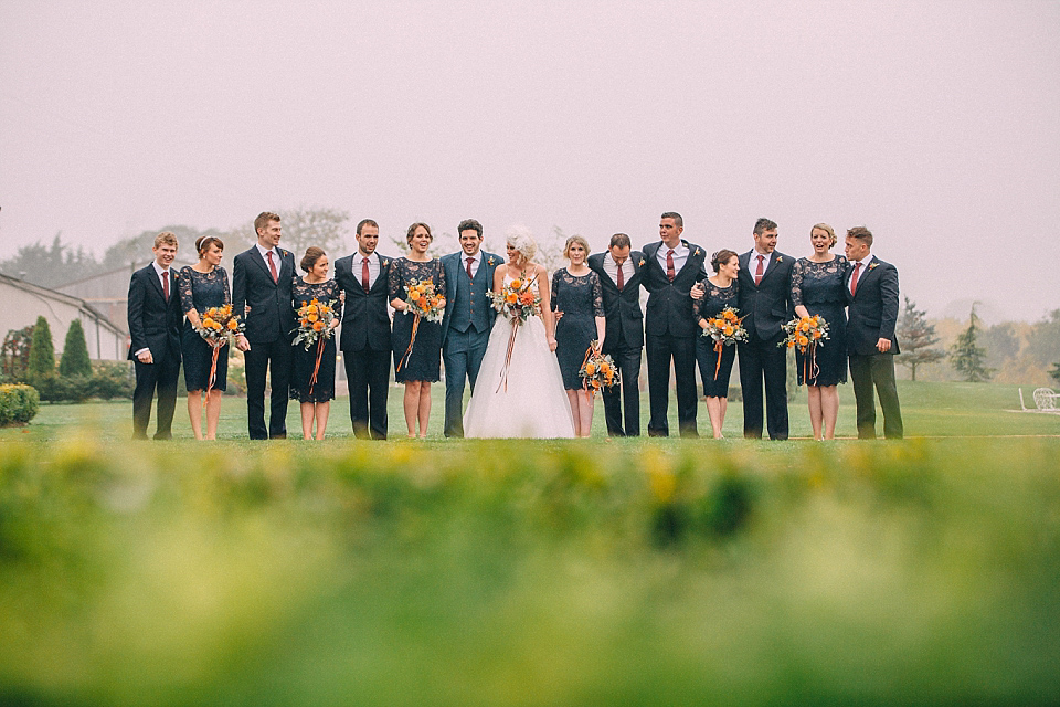 A Yorkshire barn wedding in the brightest shades of Autumn. Photography by Paul Santos.