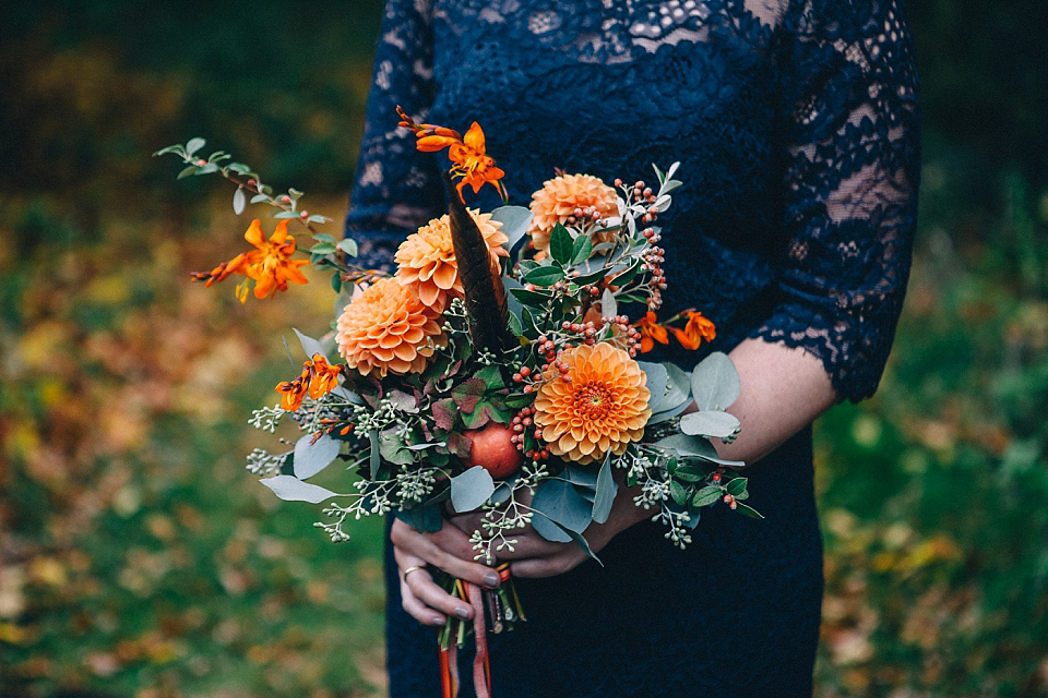 A Yorkshire barn wedding in the brightest shades of Autumn. Photography by Paul Santos.