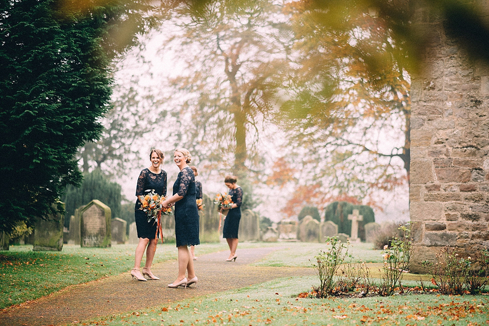 A Yorkshire barn wedding in the brightest shades of Autumn. Photography by Paul Santos.