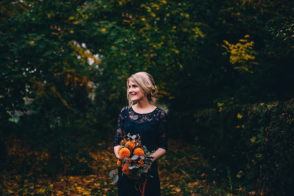 A Yorkshire barn wedding in the brightest shades of Autumn. Photography by Paul Santos.