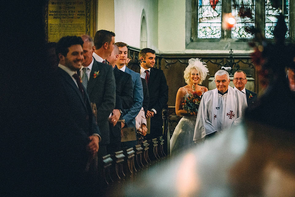 A Yorkshire barn wedding in the brightest shades of Autumn. Photography by Paul Santos.